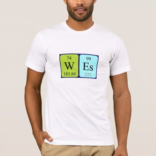 Shirt für den periodischen Tabellennamen (Vorderseite)