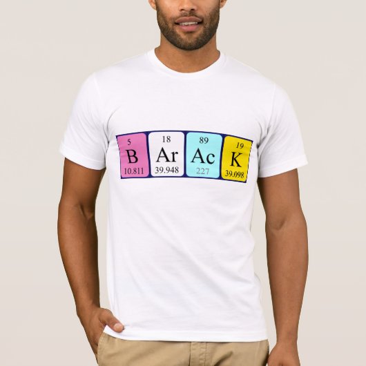 Shirt für den periodischen Tabellennamen (Vorderseite)