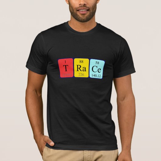 Shirt für den periodischen Tabellennamen (Vorderseite)