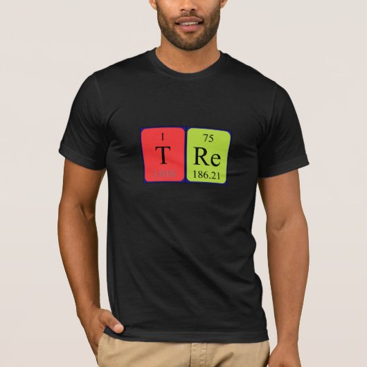 Shirt für den periodischen Tabellennamen (Vorderseite)