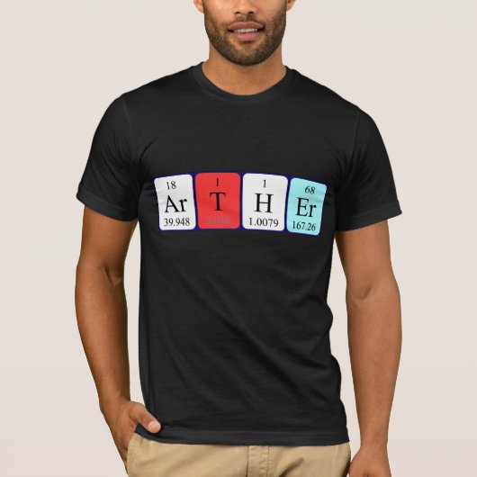 Shirt für den periodischen Tabellennamen (Vorderseite)
