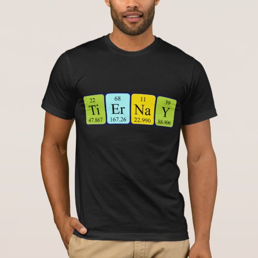 Shirt für den periodischen Tabellennamen auf Tiern (Vorderseite)