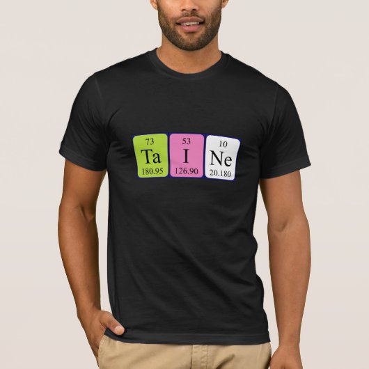 Shirt für den periodischen Tainnamen (Vorderseite)
