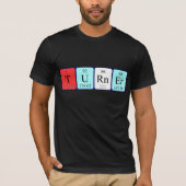 Shirt für den periodischen Turner-Tabellennamen (Vorderseite)