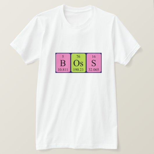 Shirt für die Boss-Periodenbezeichnung (Design vorne)