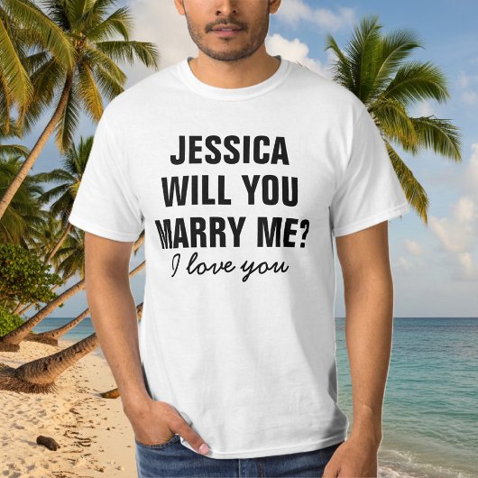 Shirt für die Ehe nach Maß: Heiraten Sie mich?