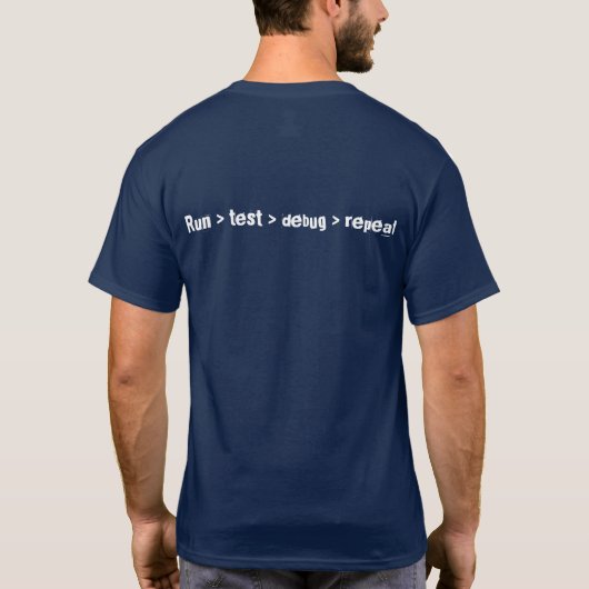 Shirt für die IT-Programmierung von T - Shirt in C (Rückseite)