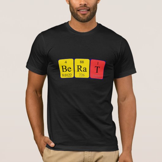 Shirt für die periodische Tabelle (Vorderseite)