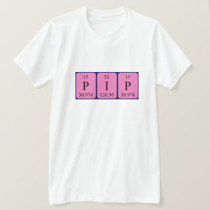 Shirt für die periodische Tabelle