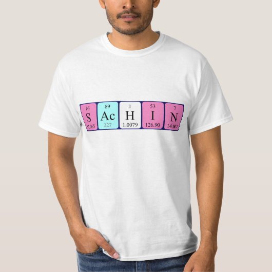 Shirt für die periodische Tabellenbezeichnung (Vorderseite)