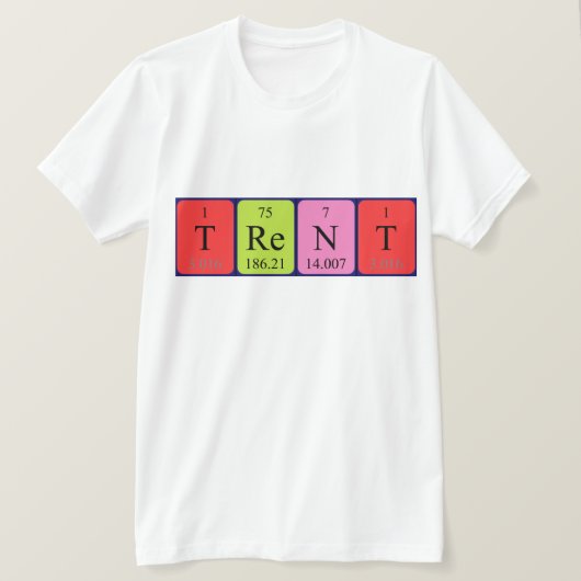 Shirt für die periodische Tabellenbezeichnung (Design vorne)