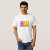 Shirt für die periodische Tabellenbezeichnung gefr (Vorne ganz)