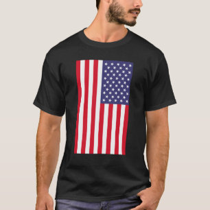 Shirt für die schwarze vertikale Flagge
