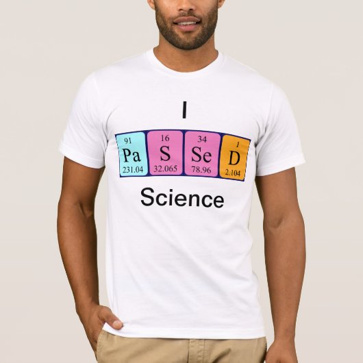 Shirt für die übergebene wissenschaftliche Periode (Vorderseite)