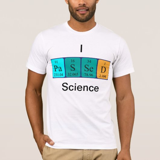 Shirt für die übergebene wissenschaftliche Periode (Vorderseite)