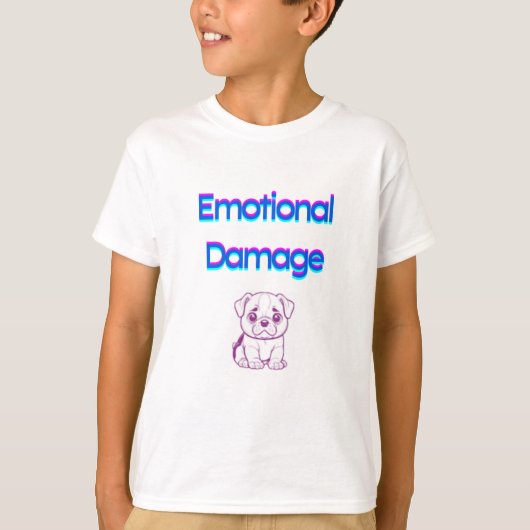 Shirt für emotionale Schäden für Jungen (Vorderseite)