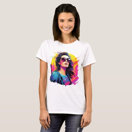 Shirt für Frauen "Neon Dream" (Vorne ganz)