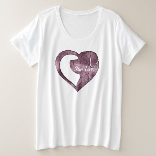 Shirt für individuell anpassbare Newf-Head-Logos (Design vorne)