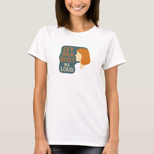 Shirt für Introvertierte - lasst eure Stille laut  (Vorderseite)