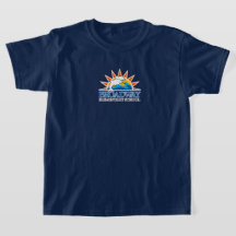 Shirt für Kinder in der Grundschule mit weißem Log