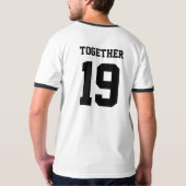 Shirt für kundenspezifische Paare (Schwarz voll)