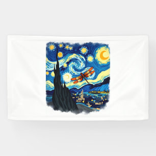Shirt für künstlerische Libelle Van Gogh Starry Ni Banner