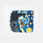 Shirt für künstlerische Libelle Van Gogh Starry Ni Fleecedecke (Vorderseite (Horizontal))