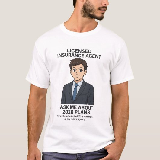 Shirt für lizenzierte Versicherungs-Agent (Vorderseite)