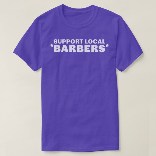 Shirt für lokale Barbers unterstützen (Design vorne)