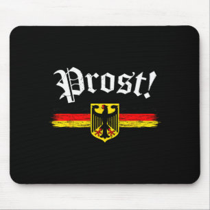 Shirt für Männer Frauen Deutsche Flagge Prost Vint Mousepad