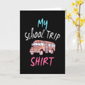 Shirt für meine Schulreise Karte (Gelbe Blume)