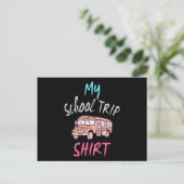 Shirt für meine Schulreise Postkarte (Stehend Vorderseite)
