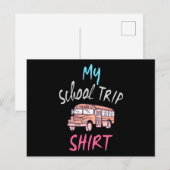 Shirt für meine Schulreise Postkarte (Vorne/Hinten)