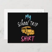 Shirt für meine Schulreise Postkarte (Vorne/Hinten)