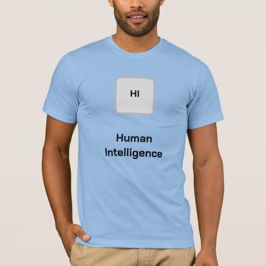 Shirt für menschliche Intelligenz (Vorderseite)