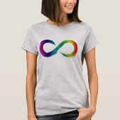 Shirt für Neurodiversity-Infinity-Logos (Vorderseite)
