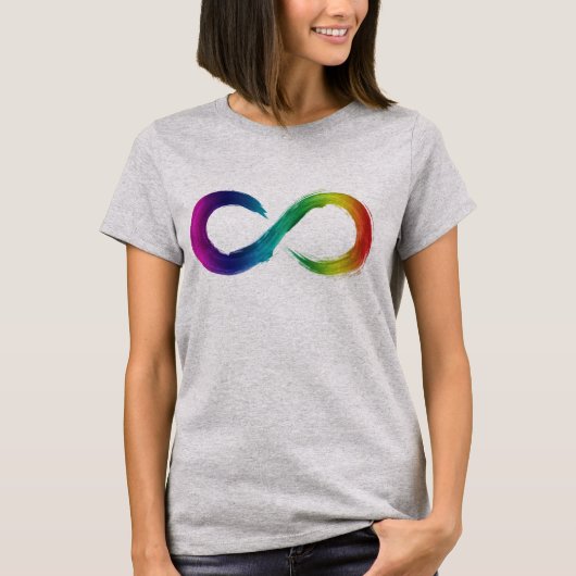 Shirt für Neurodiversity-Infinity-Logos (Vorderseite)