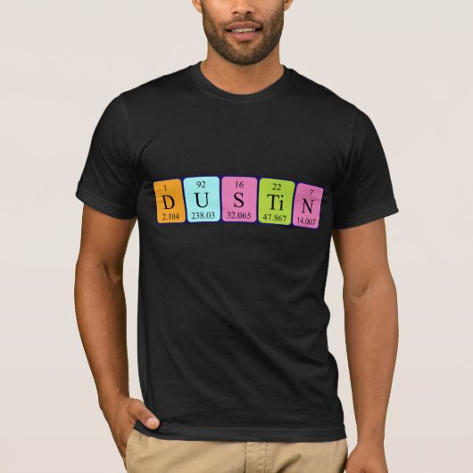 Shirt für periodische Tabellennamen (Vorderseite)
