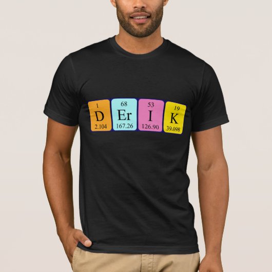 Shirt für periodische Tabellennamen ableiten (Vorderseite)