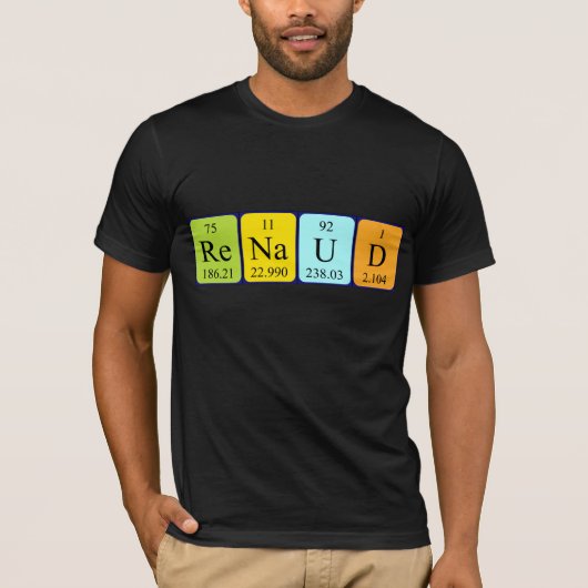 Shirt für periodische Tabellennamen Renaud (Vorderseite)