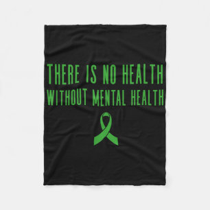 Shirt für psychische Gesundheit - Grüne Schleife Fleecedecke