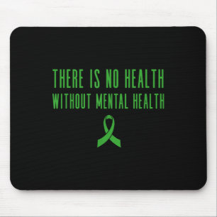 Shirt für psychische Gesundheit - Grüne Schleife Mousepad