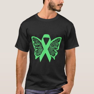 Shirt für psychische Gesundheit Grüne Schmetterlin