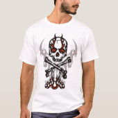 Shirt für Schädel und Flammen (Vorderseite)