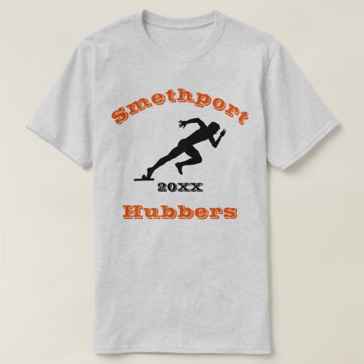 Shirt für Smethport-Hubbers für Track- und Feldlüf (Design vorne)