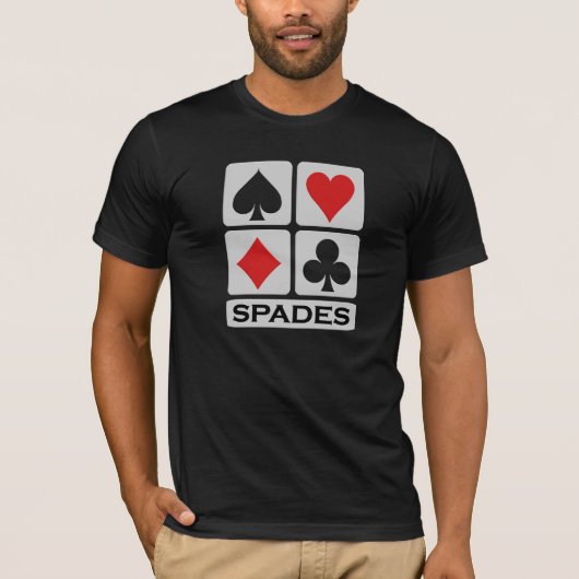 Shirt für Spades Player - wählen Sie Stil & Farbe (Vorderseite)