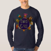 Shirt für Vogel-Call-Cast und Logos (Vorderseite)