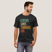 Shirt Geboren 1990 seit Februar (Vorne ganz)