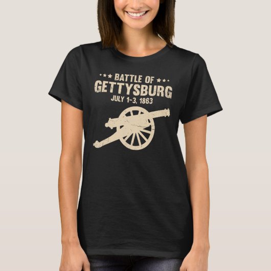 Shirt Gettysburg Ziviler Krieg (Vorderseite)