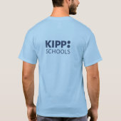 Shirt: Hellblau mit dem Marine-Logo (Unisex) T-Shirt (Rückseite)